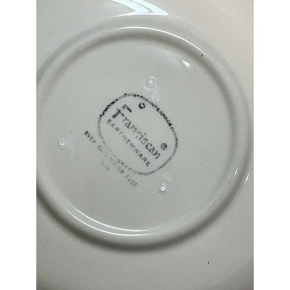 (1) Franciscan Apple Coffee/Teacup & Saucer‎ Vintage Cup Hand Painted
